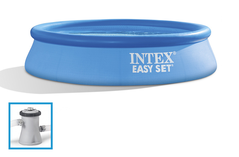 Ø 244 x 61 cm Intex Easy Set Ronde avec Pompe Piscine