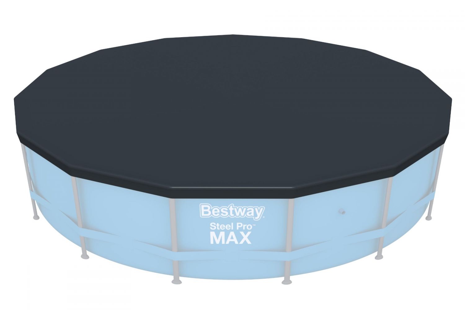 Bestway Flowclear Piscine Steel Pro Frame Bâche de Couverture Ø 457 cm
