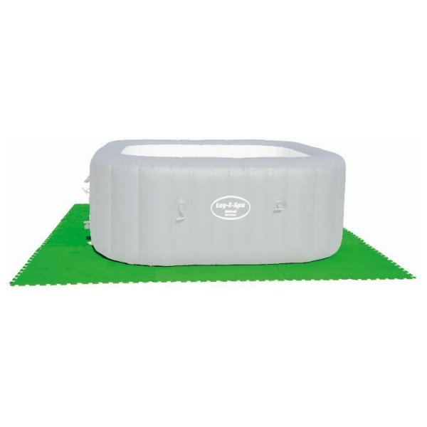 Bestway Flowclear Carreaux de Sol Vert 78 x 78 x 0,4 cm (9 pièces)