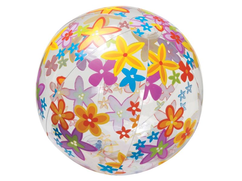 Ballon de plage Intex avec impression joyeuse - 51 cm