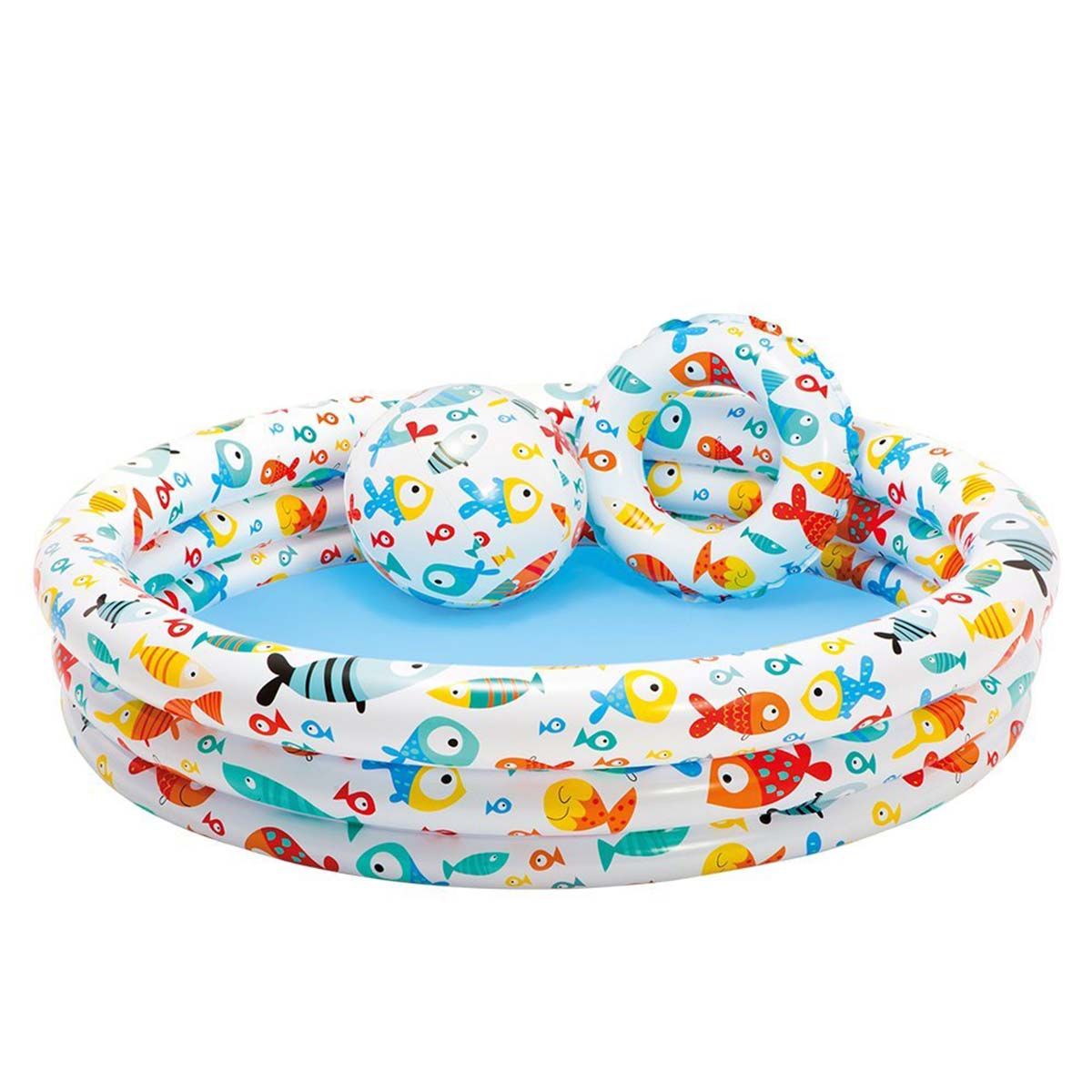 Ø 132 x 28 cm Intex Piscine pour Enfants Fishbowl