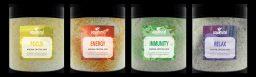 Aquatural Benefits Set aroma kristallen - FOCUS - ENERGY - IMMUNITY - RELAX - 4 x 350g