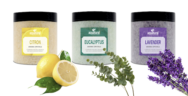 Aquatural Set Rafraîchissement Cristaux d'Arôme pour Spa, Jacuzzi et Bain 3 x 350 g