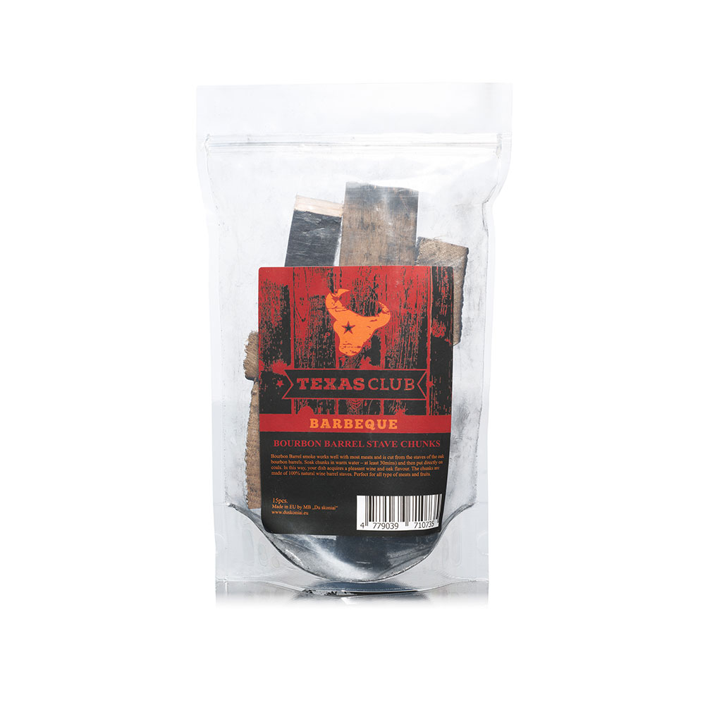 Texas Club Blocs de Fumée de Baril de Bourbon 15 pcs