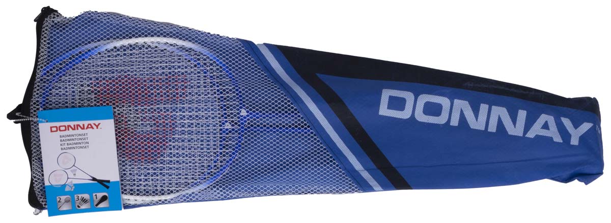 Donnay Set de Badminton avec 2 Raquettes et 3 Volants