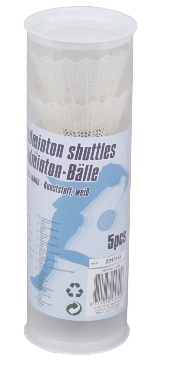 Volants de Badminton Blancs (5 pcs)