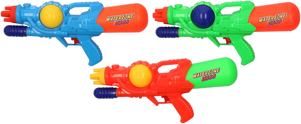 Waterzone Pistolet à eau M600 - 38 cm - bleu / orange / vert