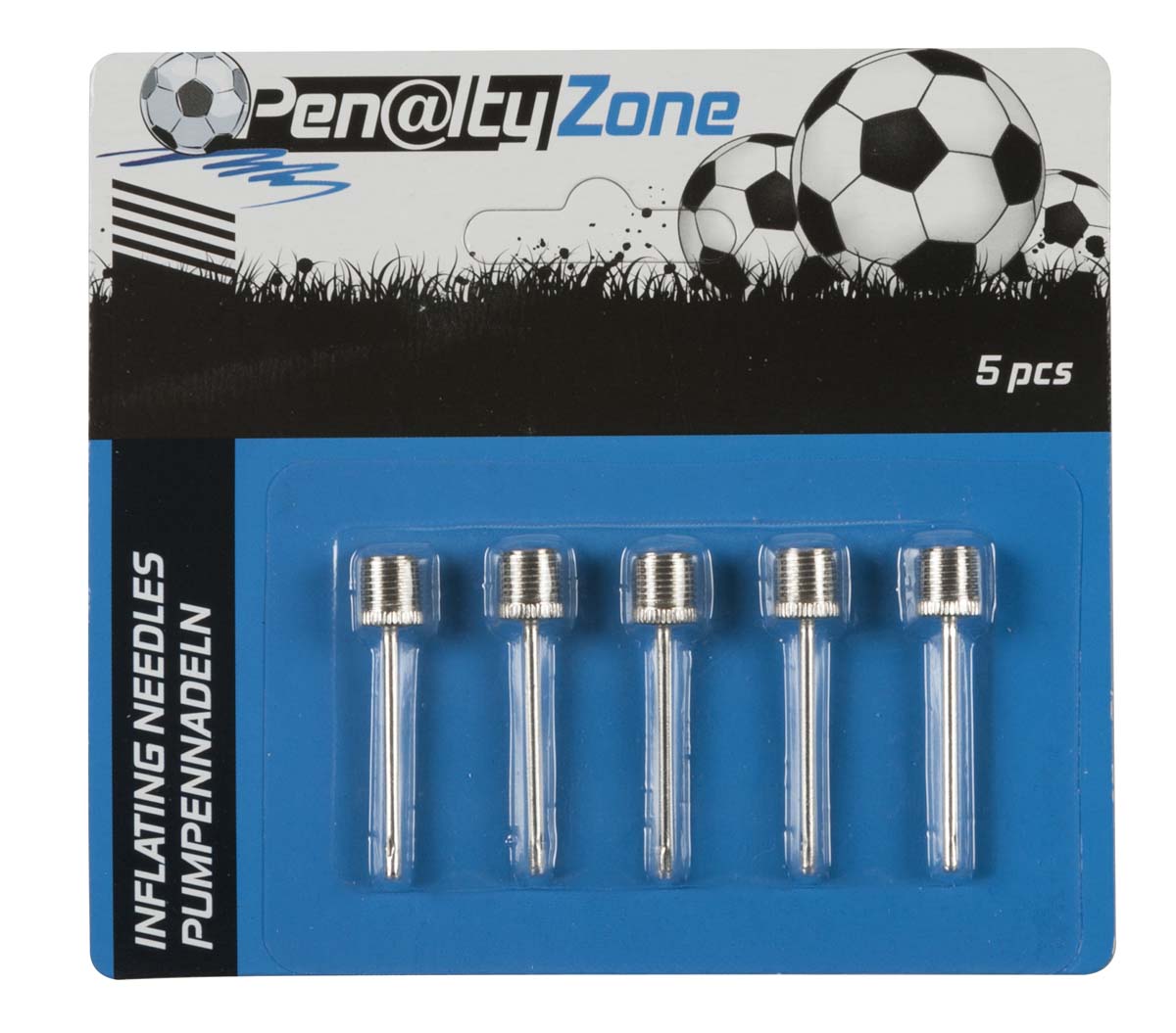 PenaltyZone Aiguilles de Gonflage pour Ballon de Football Argenté (5pcs)