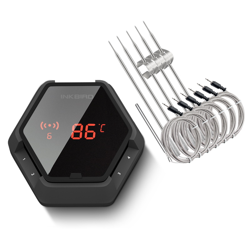 Kamado Bono INKBIRD IBT-6XS Thermomètre Digital avec 6 sondes