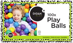 100 boules de jeux Didak Play - 6 cm de diamètre