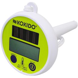Drijvende digitale thermometer op zonne-energie