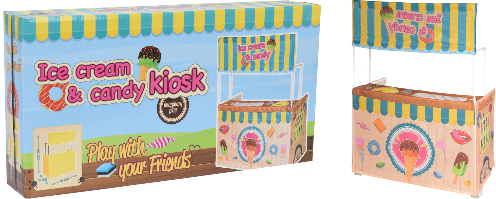Tente de jeux - Stand de glaces et de bonbons