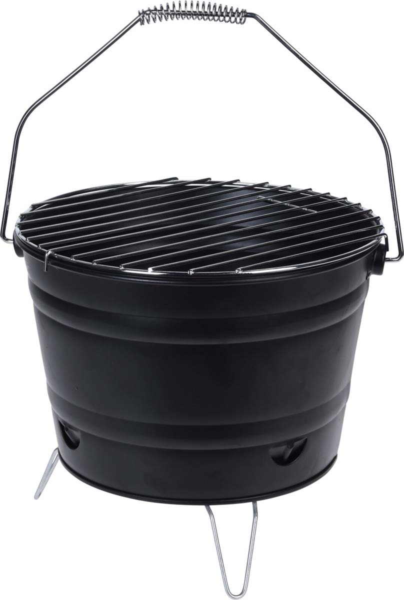 Seau de Table pour Barbecue avec Grille Ø 27 cm (noir)