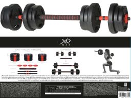 XQ Max Halterset 20 kg Dumbbell & Barbell 3-in-1