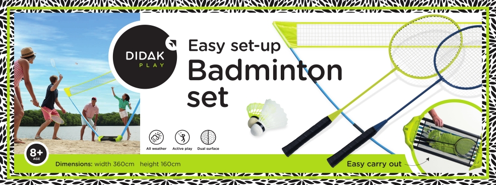 Ensemble de badminton 360x160 cm - Didak Play