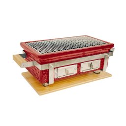 Kamado Braza Vierkante Tafelgrill - Wijnrood
