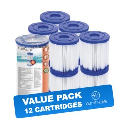 Bestway Flowclear Cartridgefilter type II - VALUE PACK 12 st.
