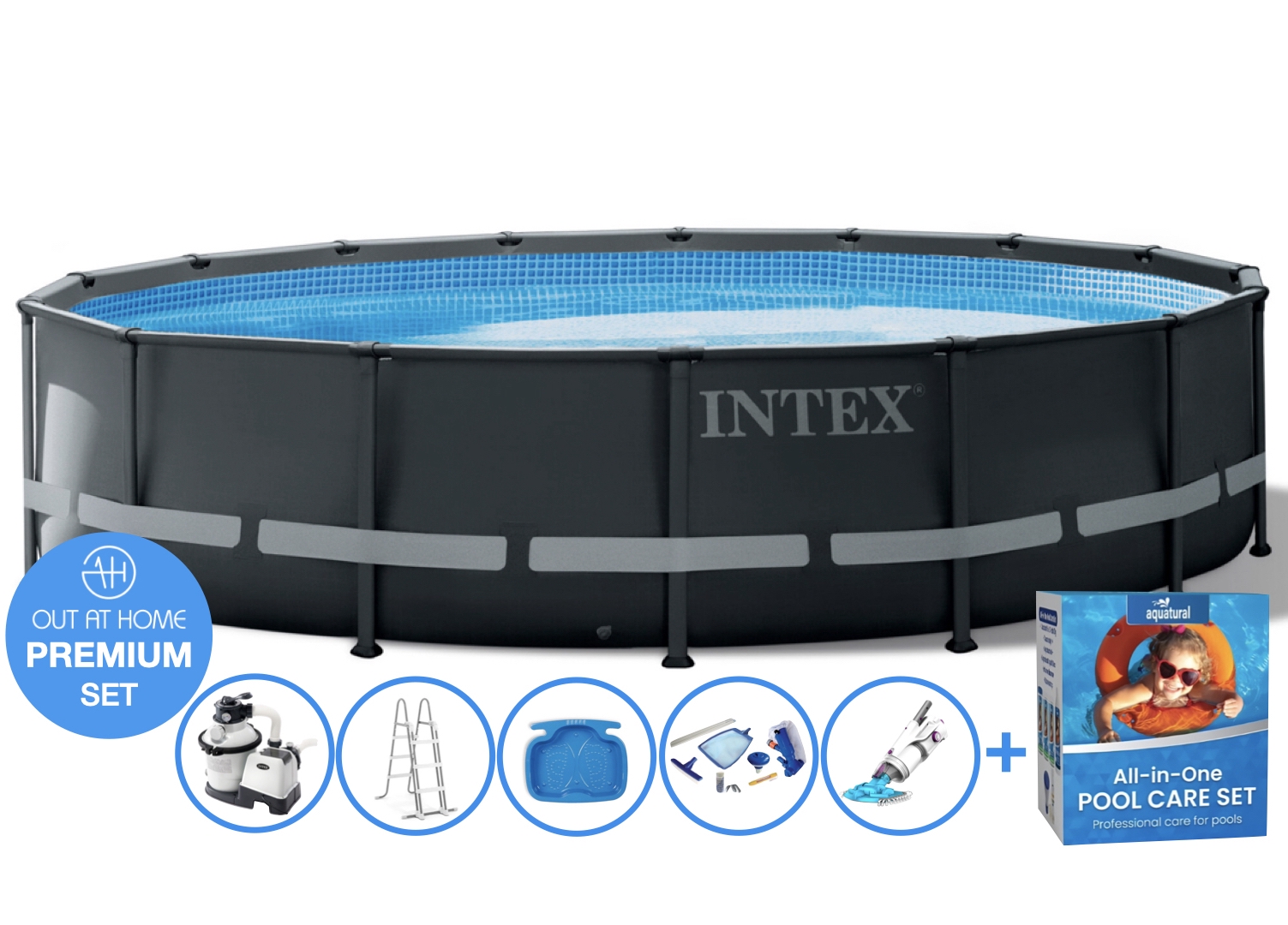Ø 488 x 122 cm Intex Ultra XTR Frame PREMIUM zwembad set – rond