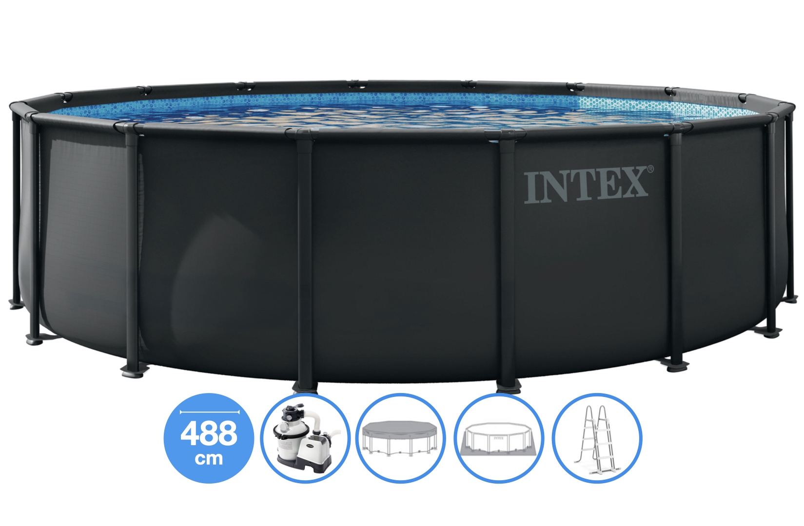 Ø 488 x 122 cm Intex Ultra XTR Frame Kit Piscine Ronde - modèle 2026