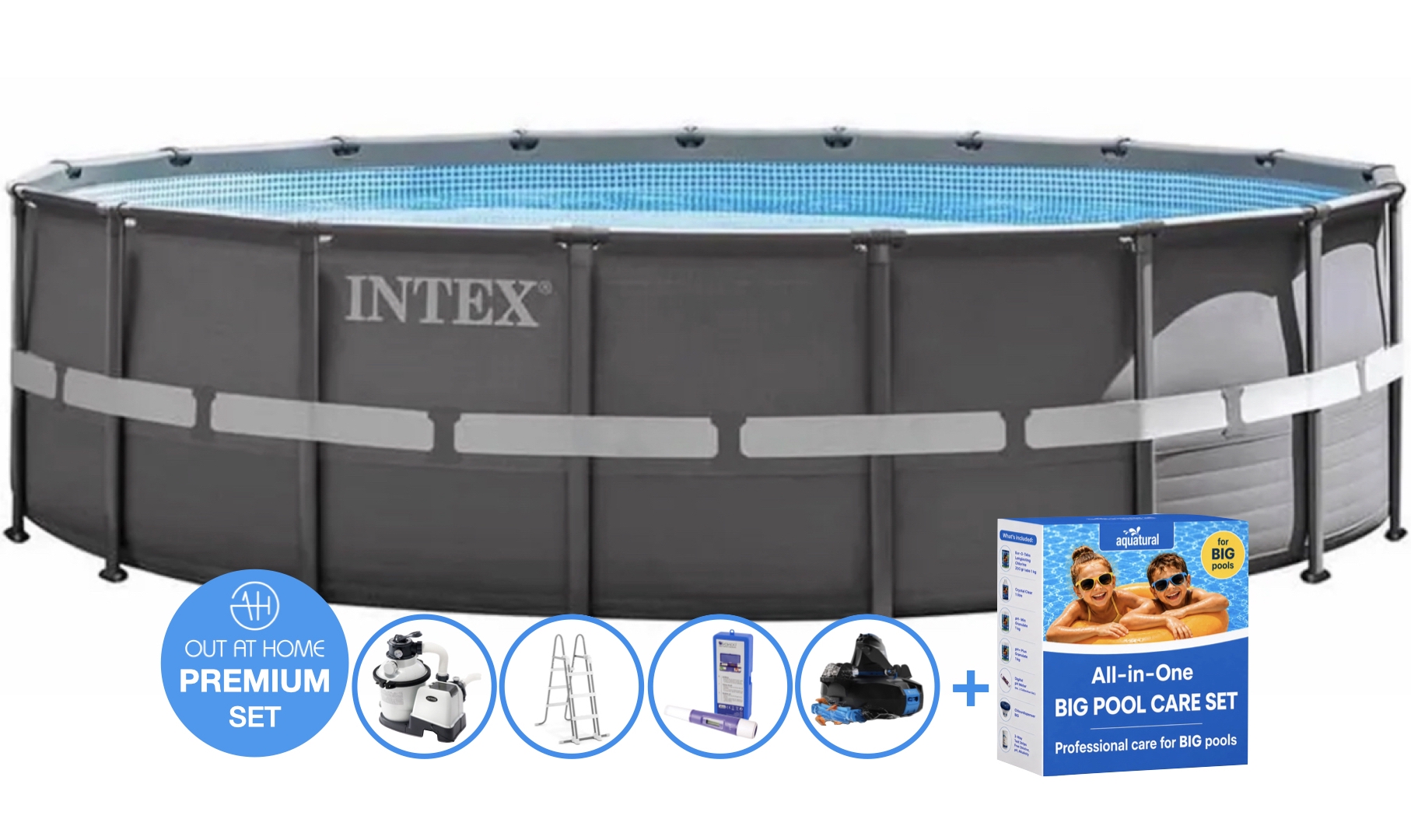 Ø 610 x 122 cm Set piscine Intex Ultra XTR Frame PREMIUM – ronde