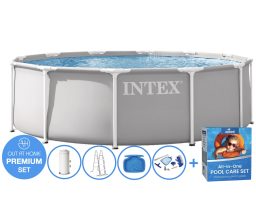 Ø 366 x 99 cm Intex Prism Frame PREMIUM zwembad set – rond