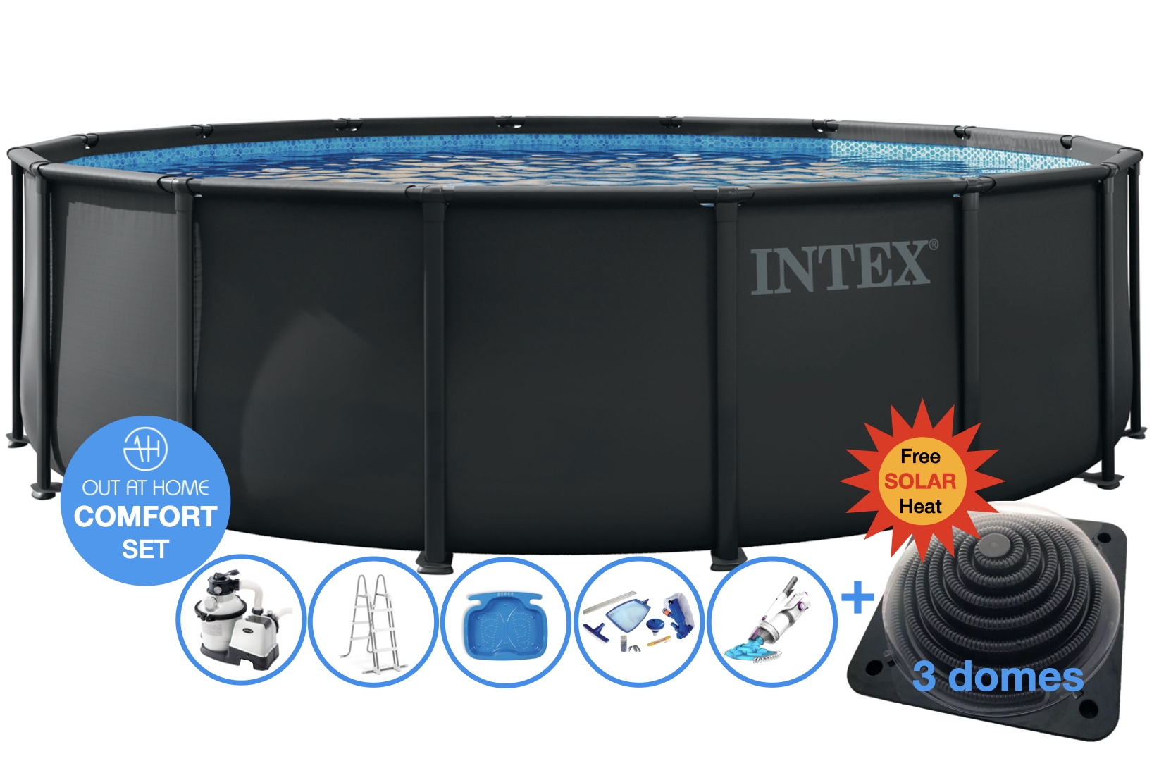 Ø 488 x 122 cm Set piscine Intex Ultra XTR Frame COMFORT – ronde