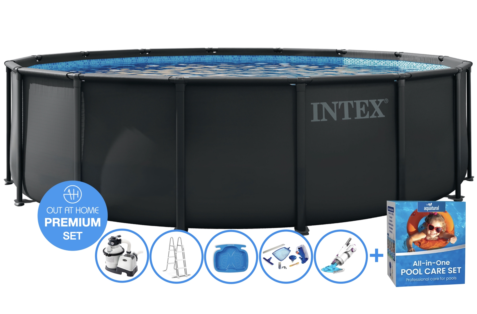 Ø 488 x 122 cm Set piscine Intex Ultra XTR Frame PREMIUM – ronde
