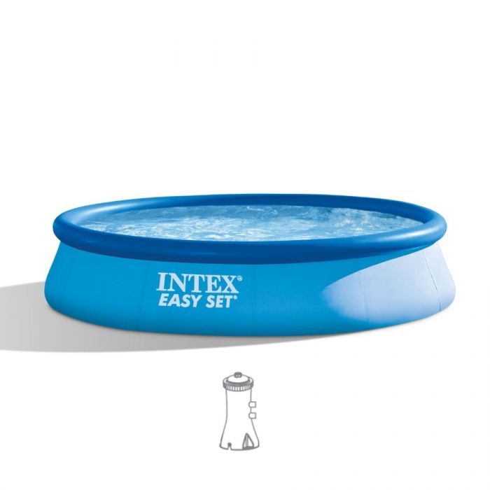 Ø 396 x 84 cm Intex Easy Set Ronde Piscine avec pompe
