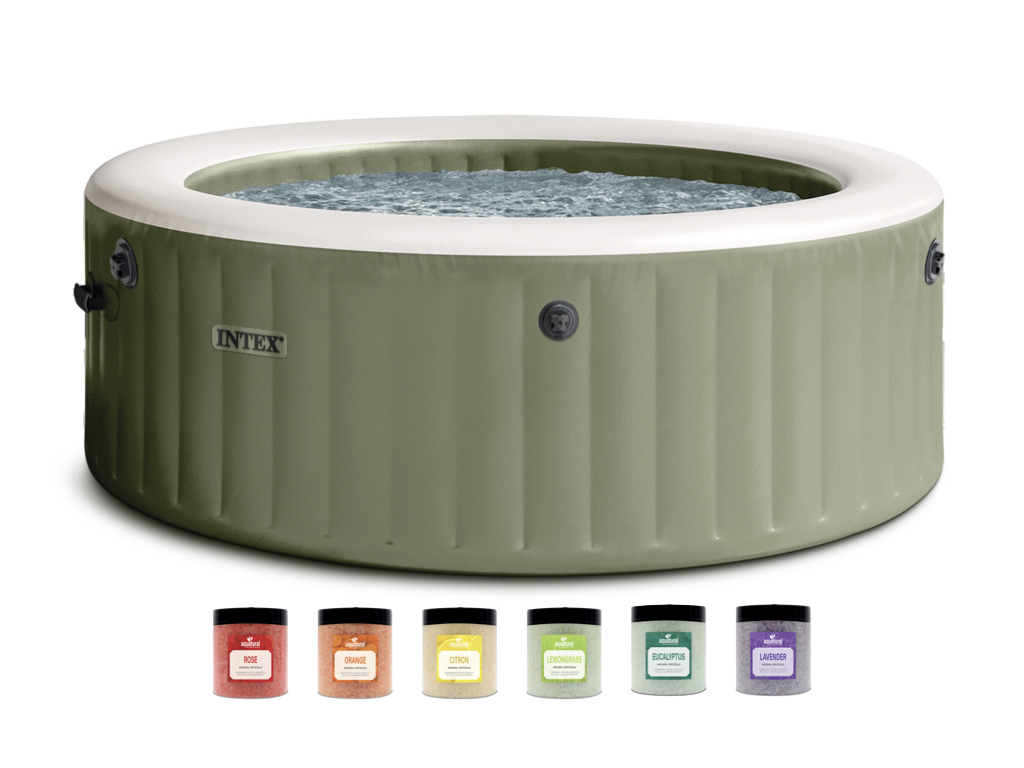 Intex PureSpa Bubble Massage + Aquatural Set Cristaux aromatiques 6 x 350 grammes