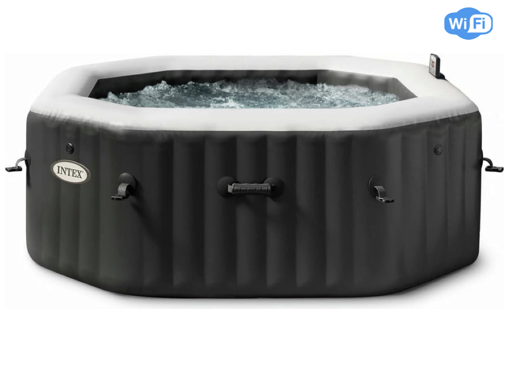 Intex PureSpa Jet & Bubble Deluxe Carbone 4 personnes - WiFi