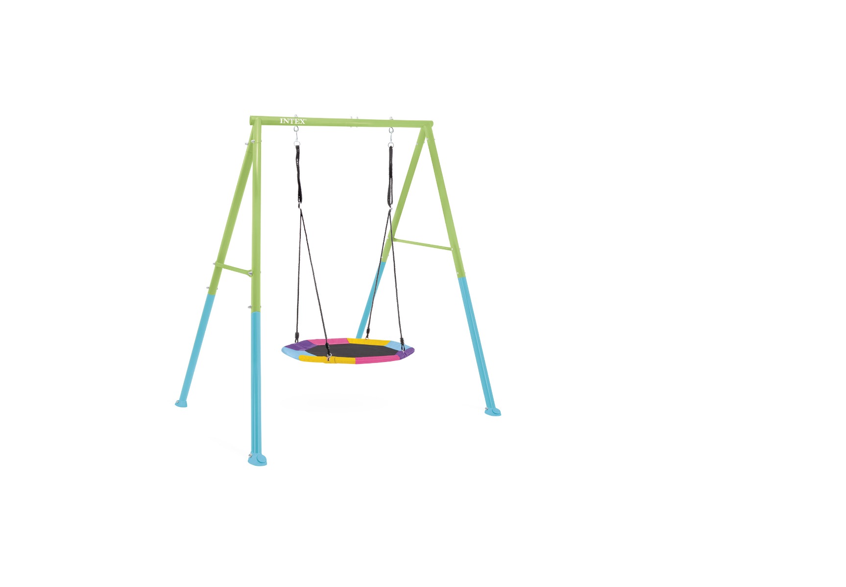 Intex Schommelset met een Nest Schotel in blauw en groen.