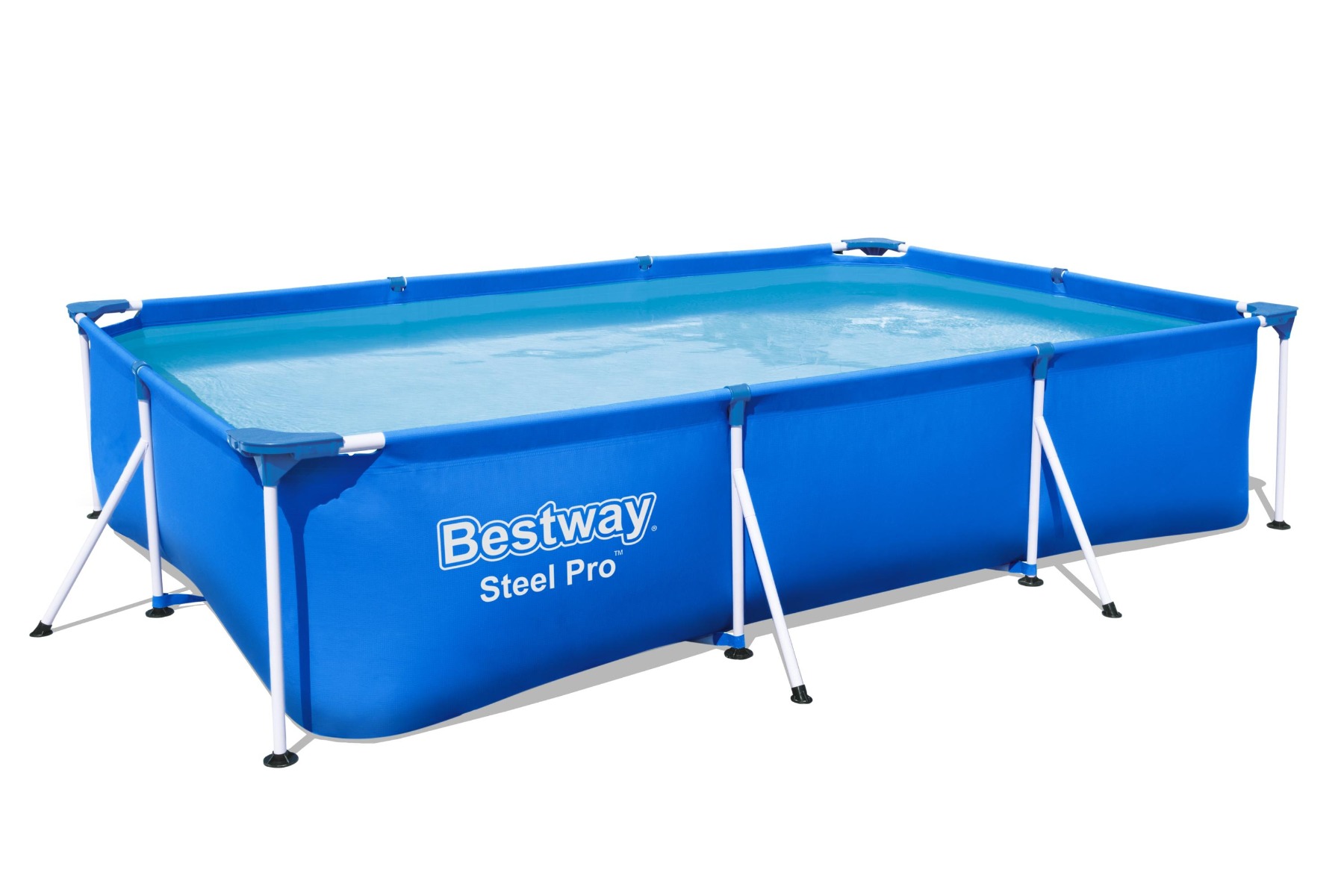 300 x 201 x 66 cm Bestway Steel Pro Kit Piscine Rectangulaire