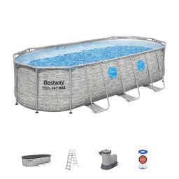 549 x 274 x 122 cm Bestway Power Steel Swim Vista Zwembad Set